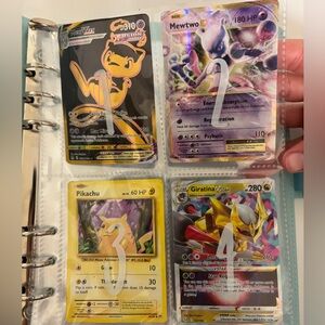 Mew VMax, MewTwo, Pikachu & Girtina
